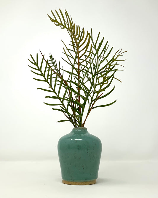 Bud Vase - turquoise gloss