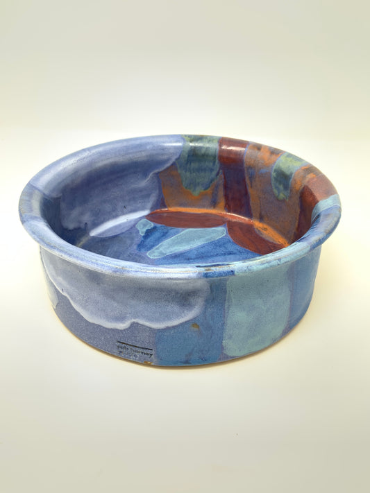 Cloudburst Straight Sided Bowl—blue