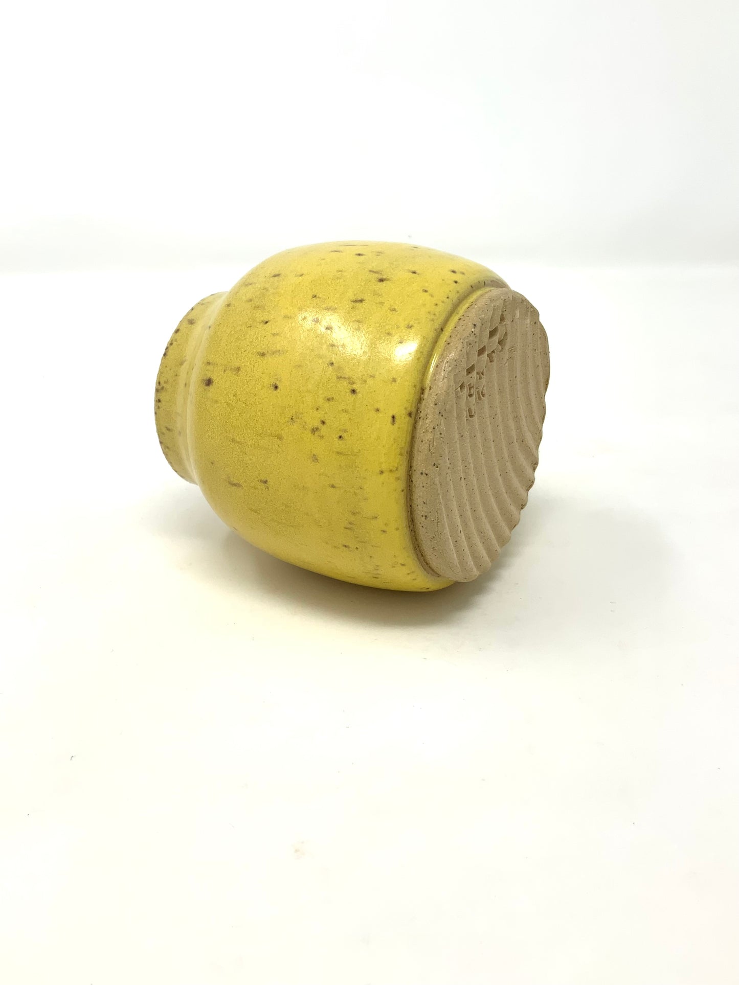 Bud Vase - yellow satin