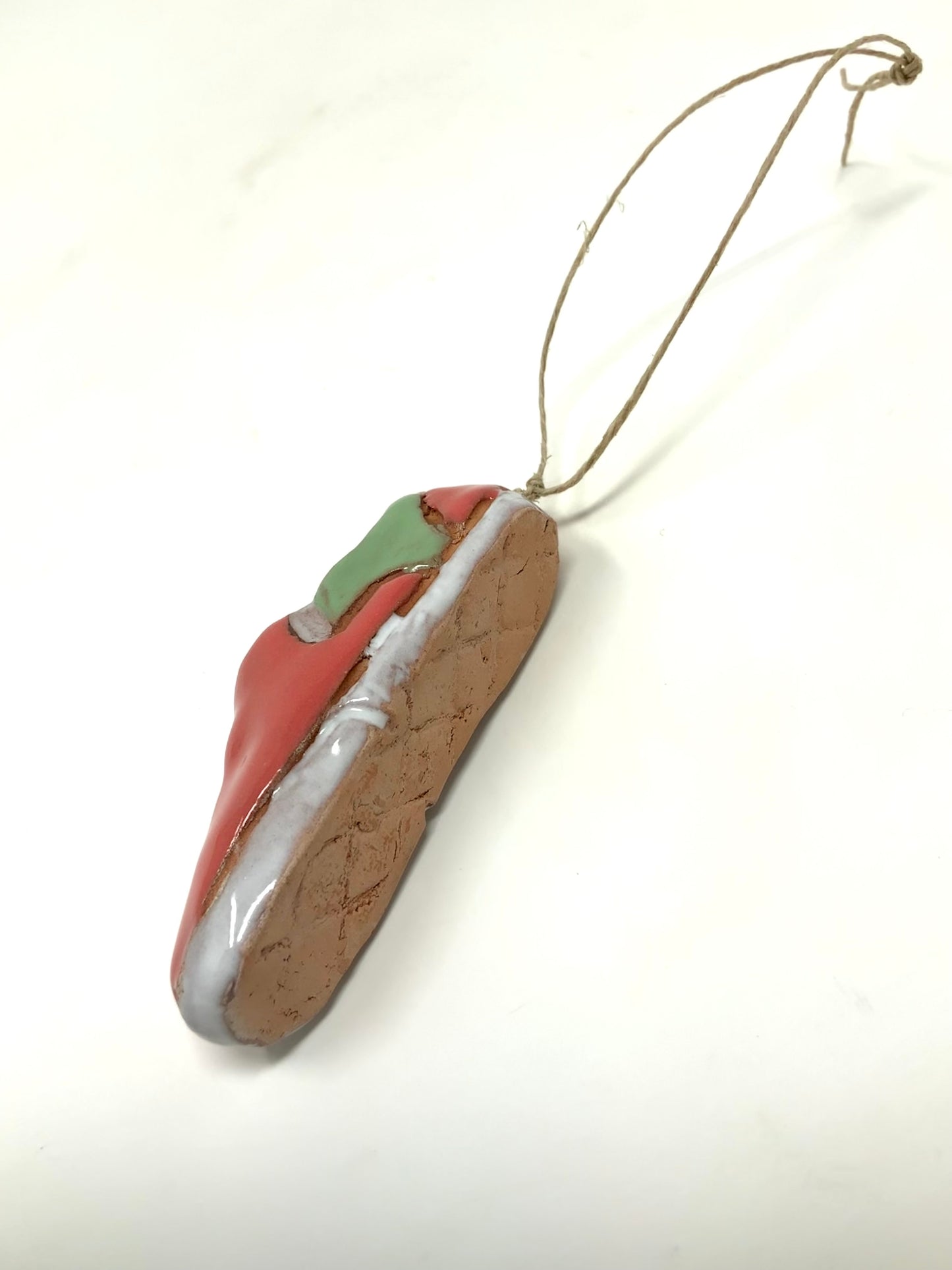 Slip-on Charm -- pink/green