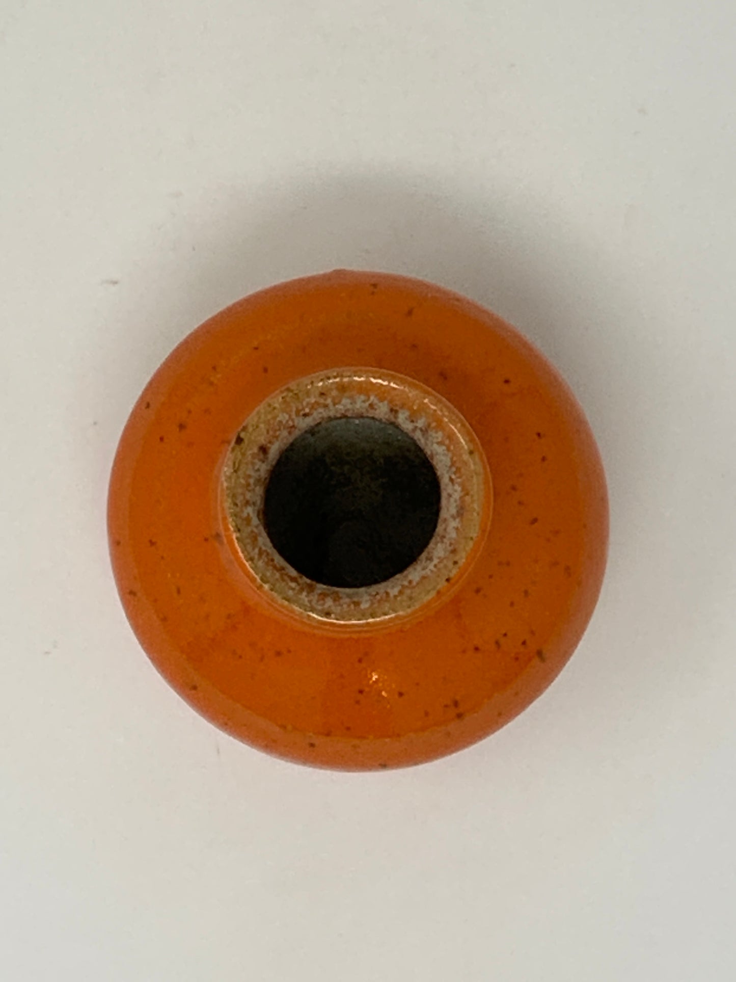 Bud Vase - dark orange gloss