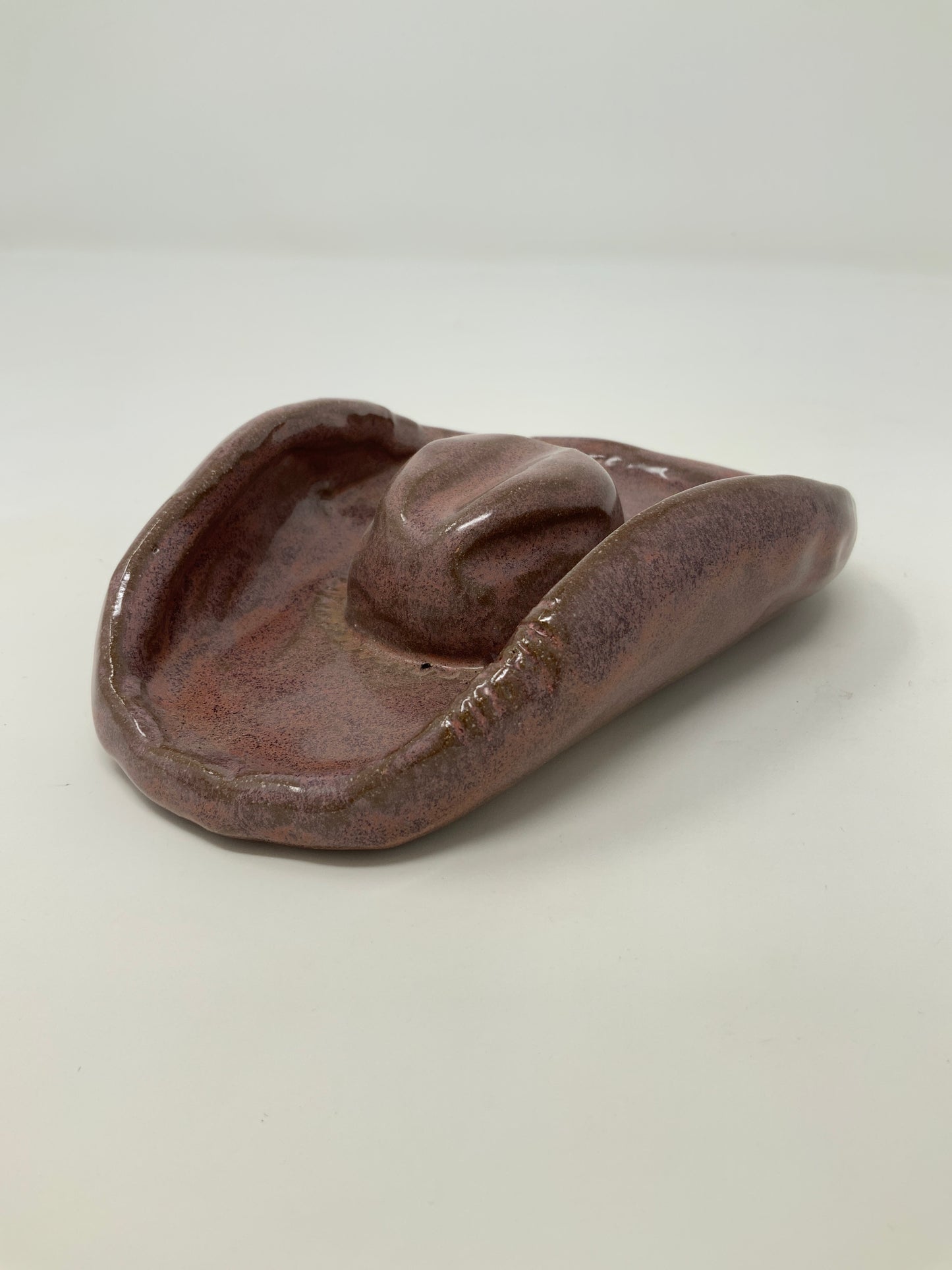 Western Hat Ashtray—pink