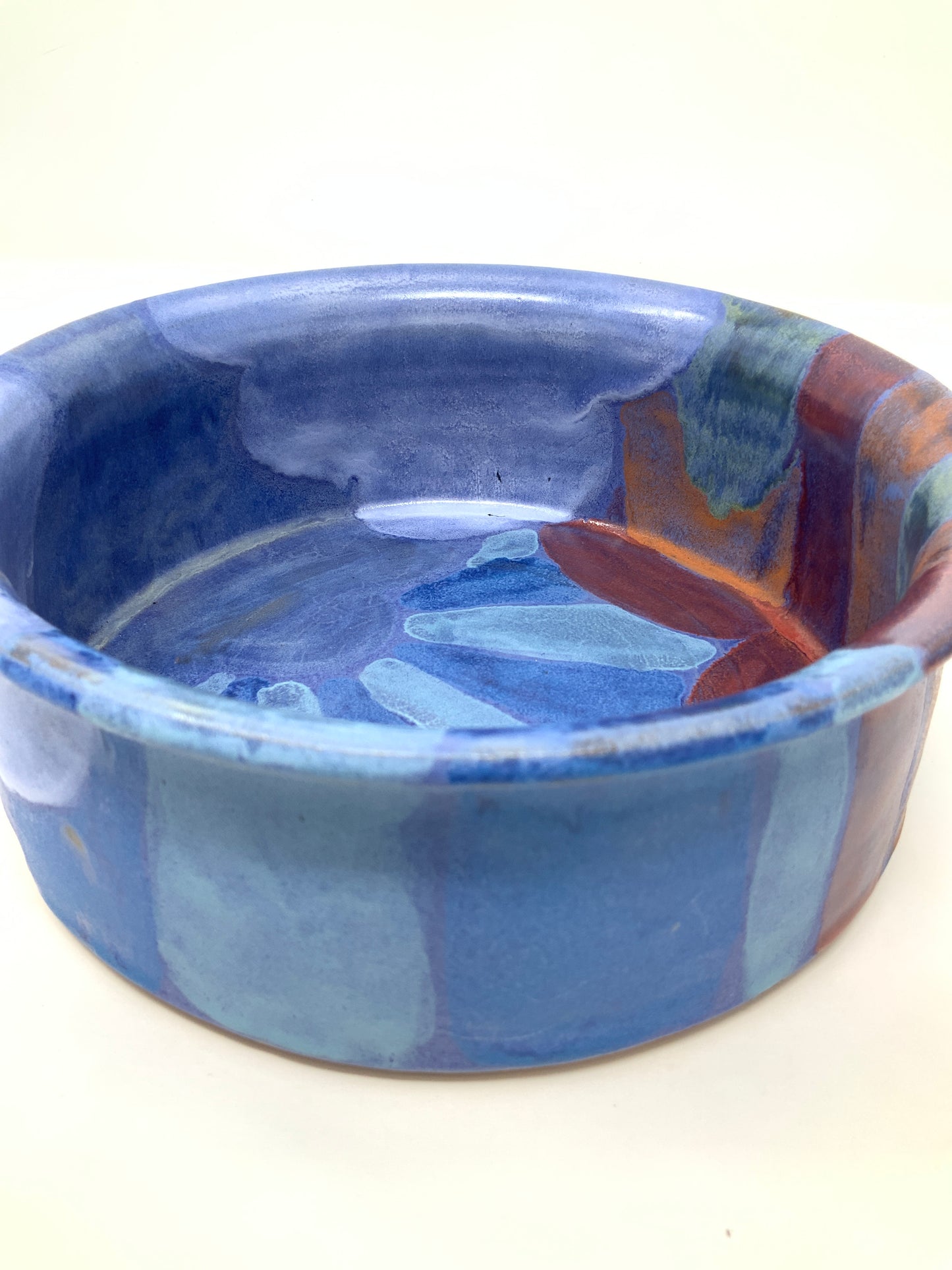 Cloudburst Straight Sided Bowl—blue