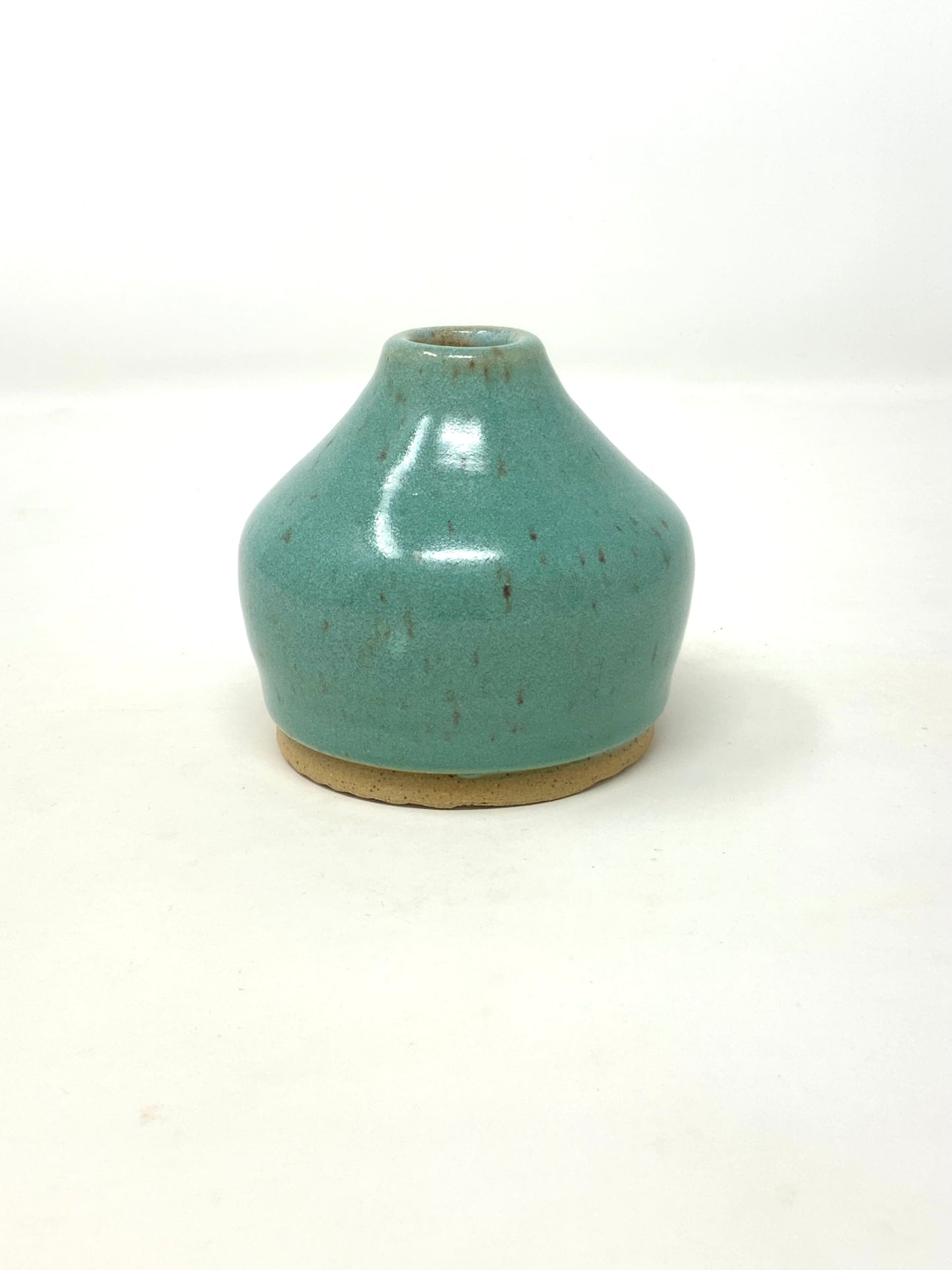 Bud Vase - turquoise gloss