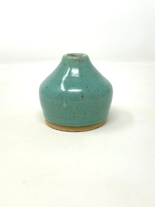 Bud Vase - turquoise gloss