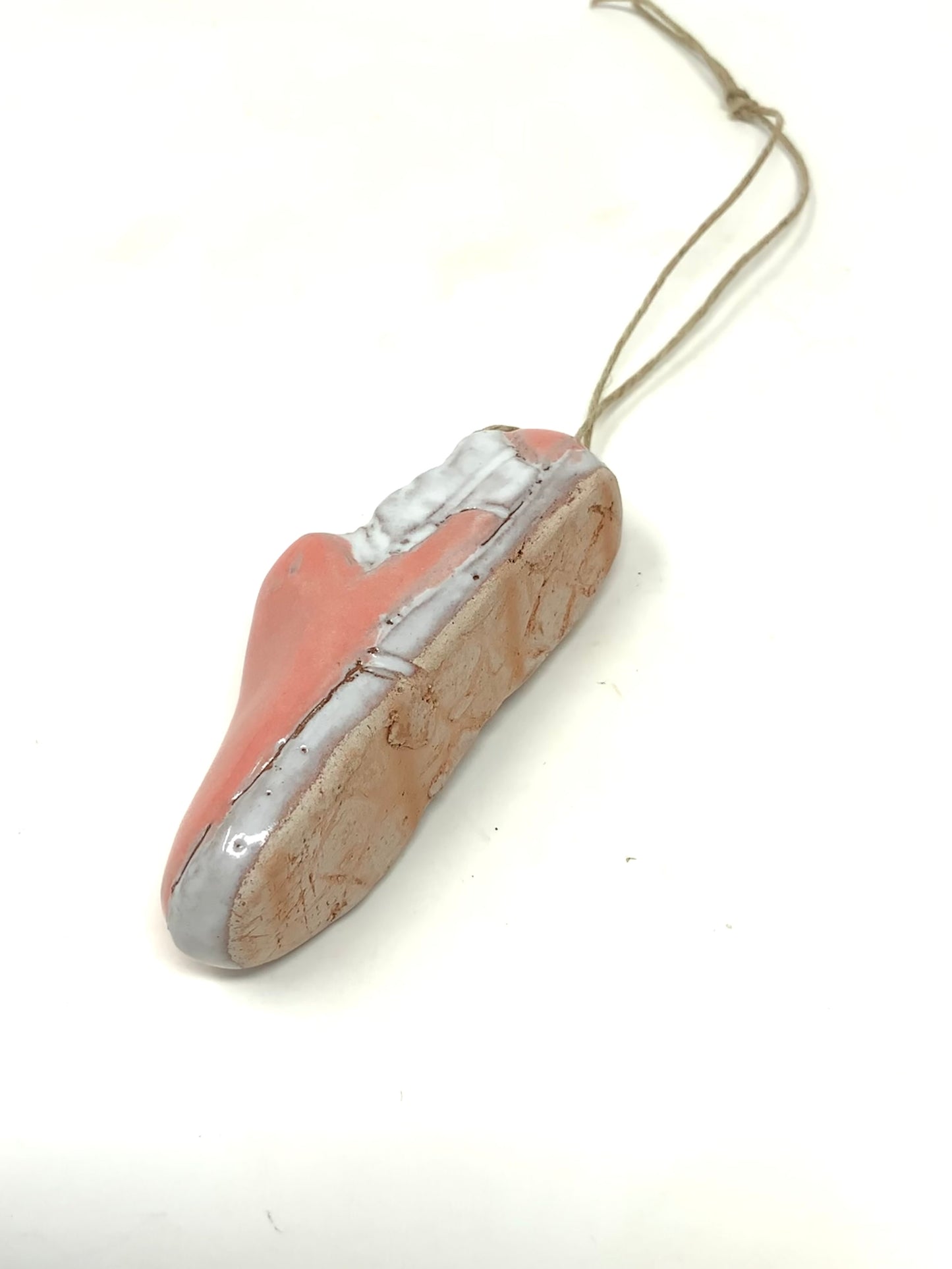 Slip-on Charm -- pink/white