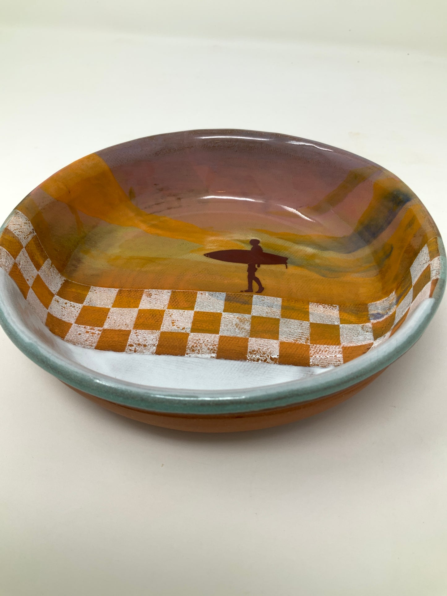 Sunset Surfer Low Bowl