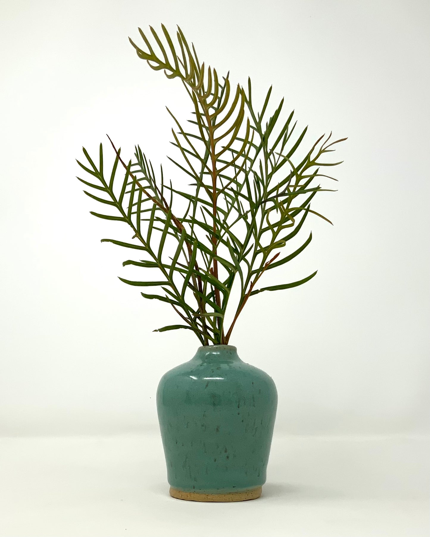 Bud Vase - turquoise gloss