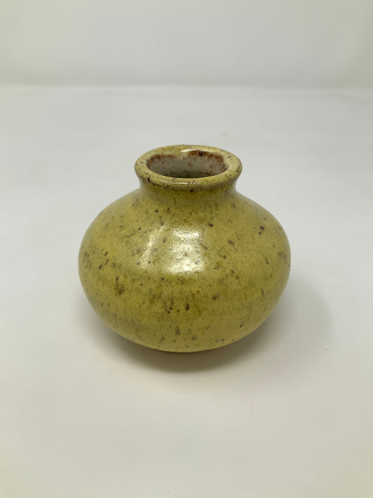 Longneck Bud Vase - yellow satin