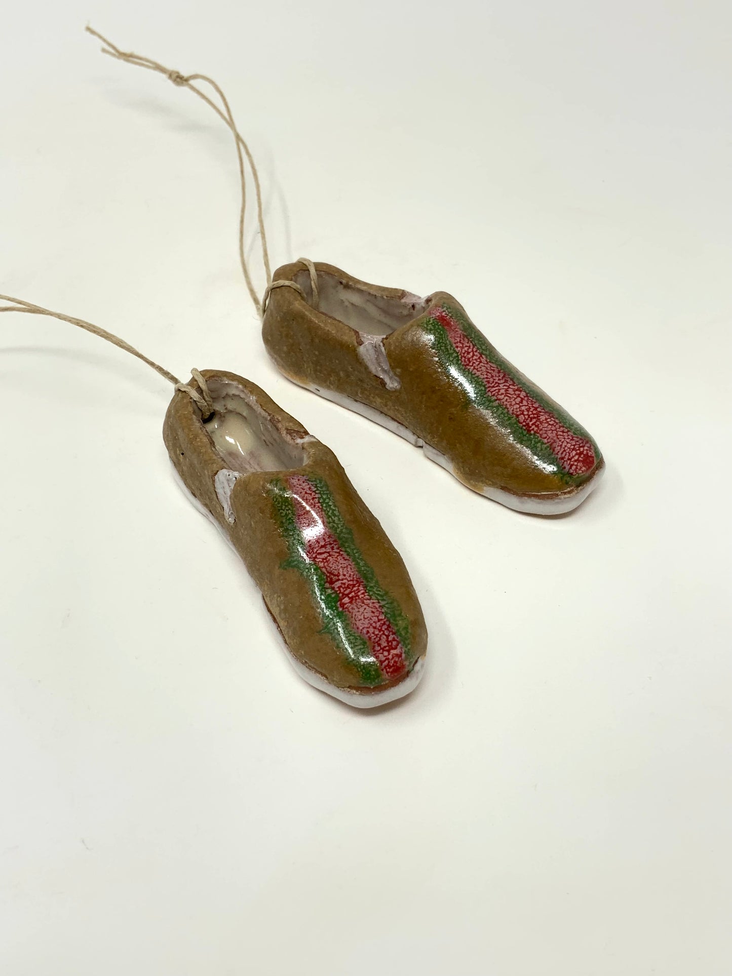 Slip-on Charm --Fucci stripe on tan