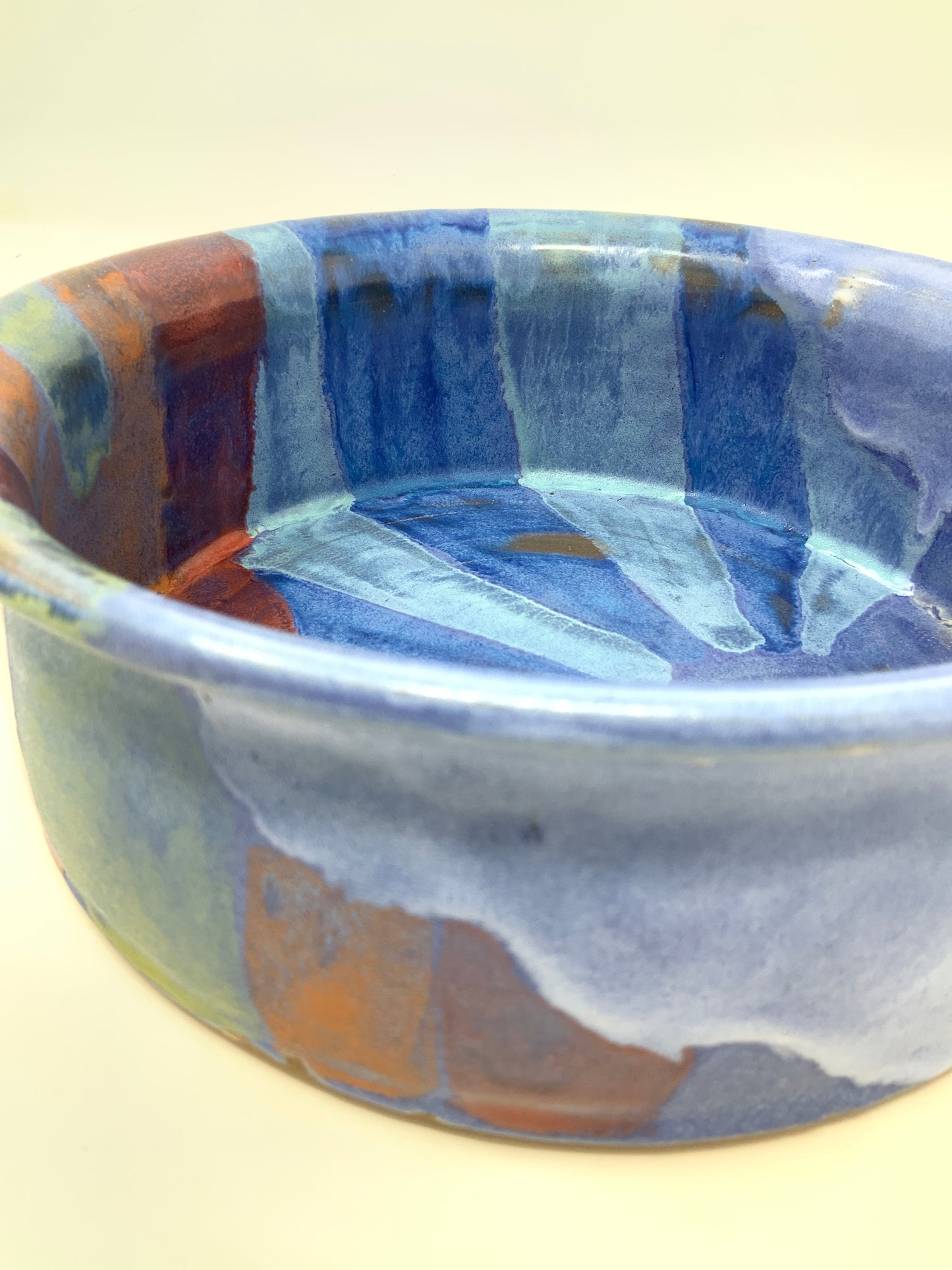 Cloudburst Straight Sided Bowl—blue