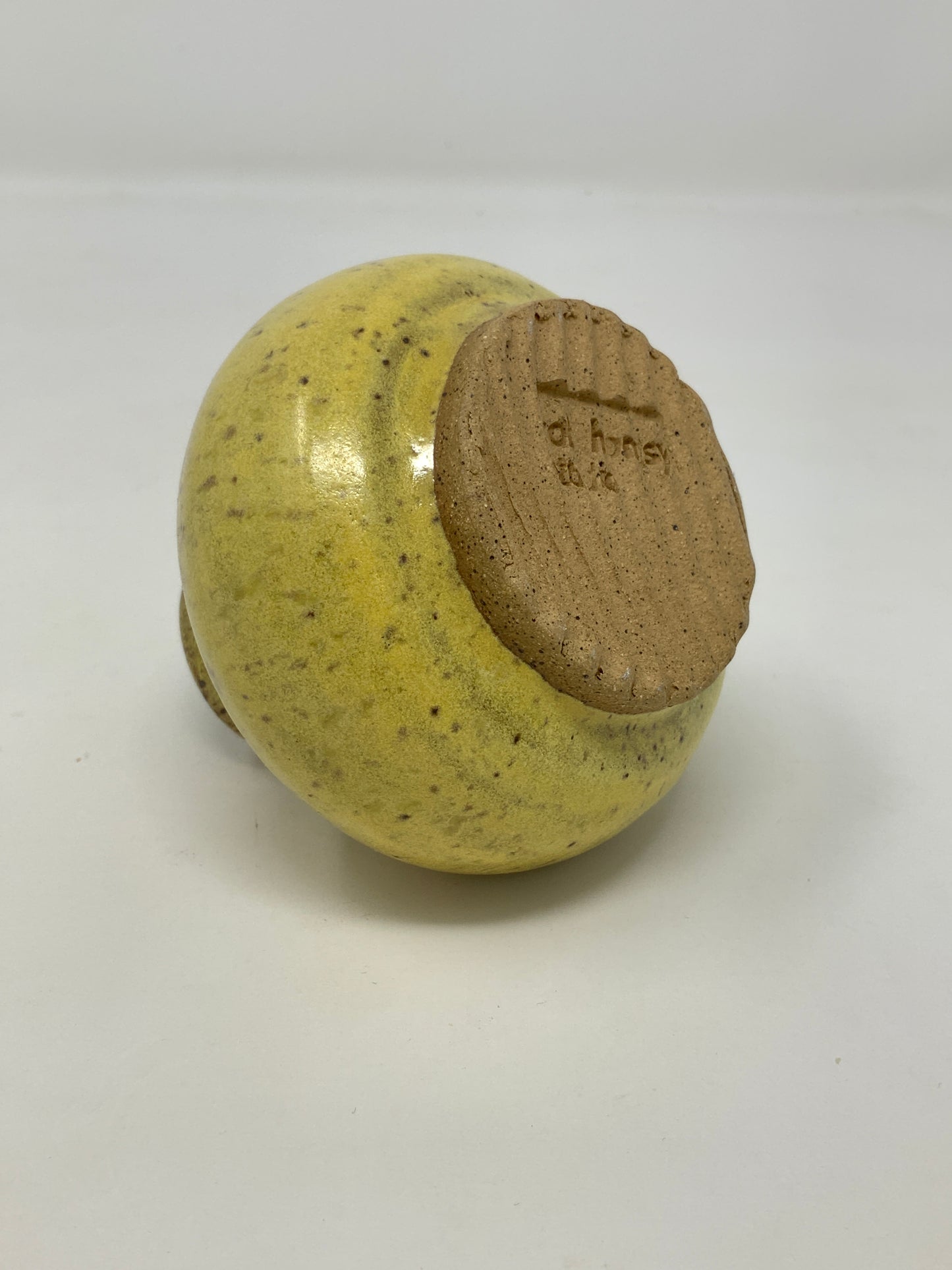 Longneck Bud Vase - yellow satin