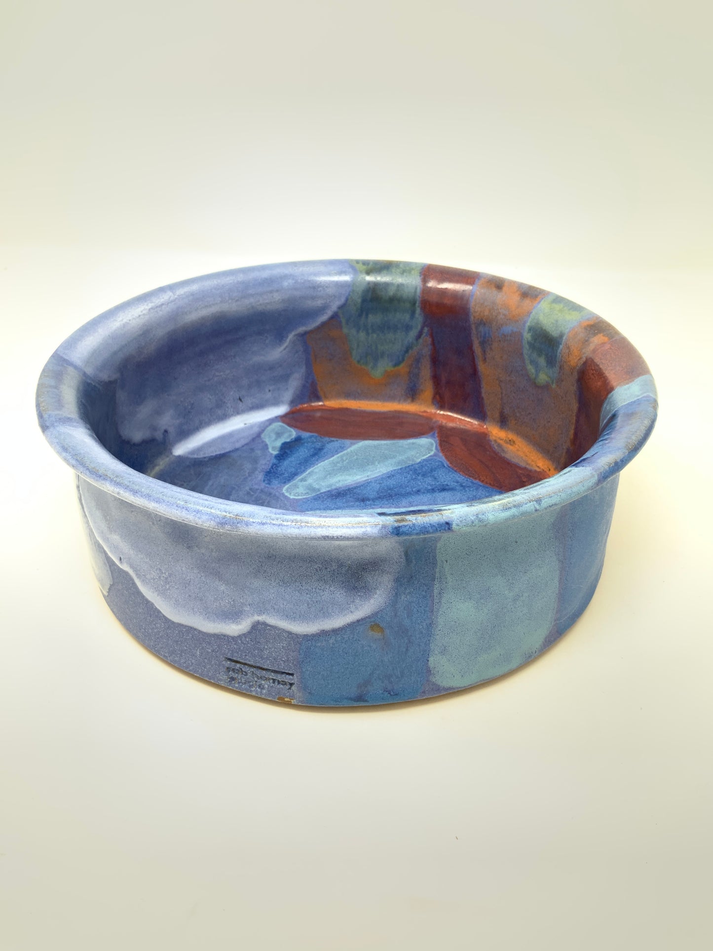 Cloudburst Straight Sided Bowl—blue