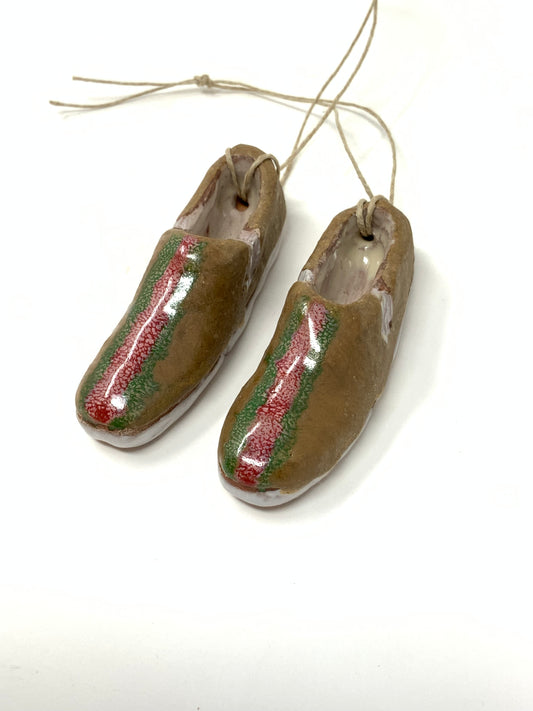 Slip-on Charm --Fucci stripe on tan