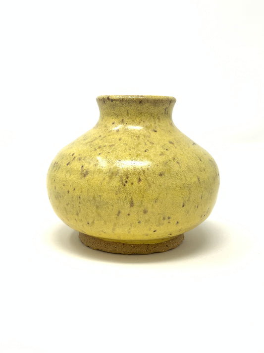 Longneck Bud Vase - yellow satin