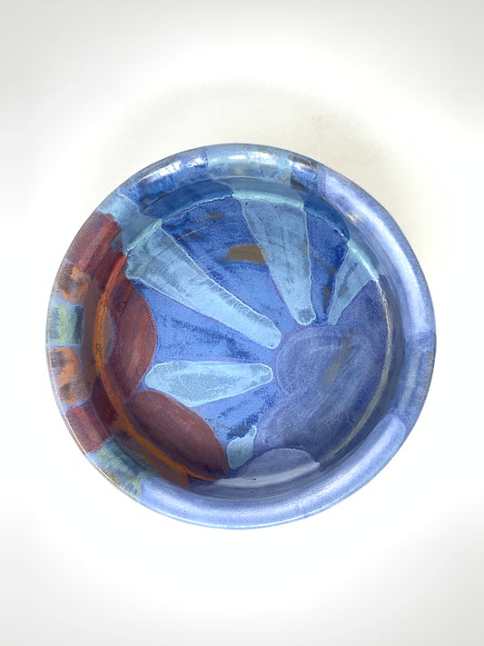 Cloudburst Straight Sided Bowl—blue