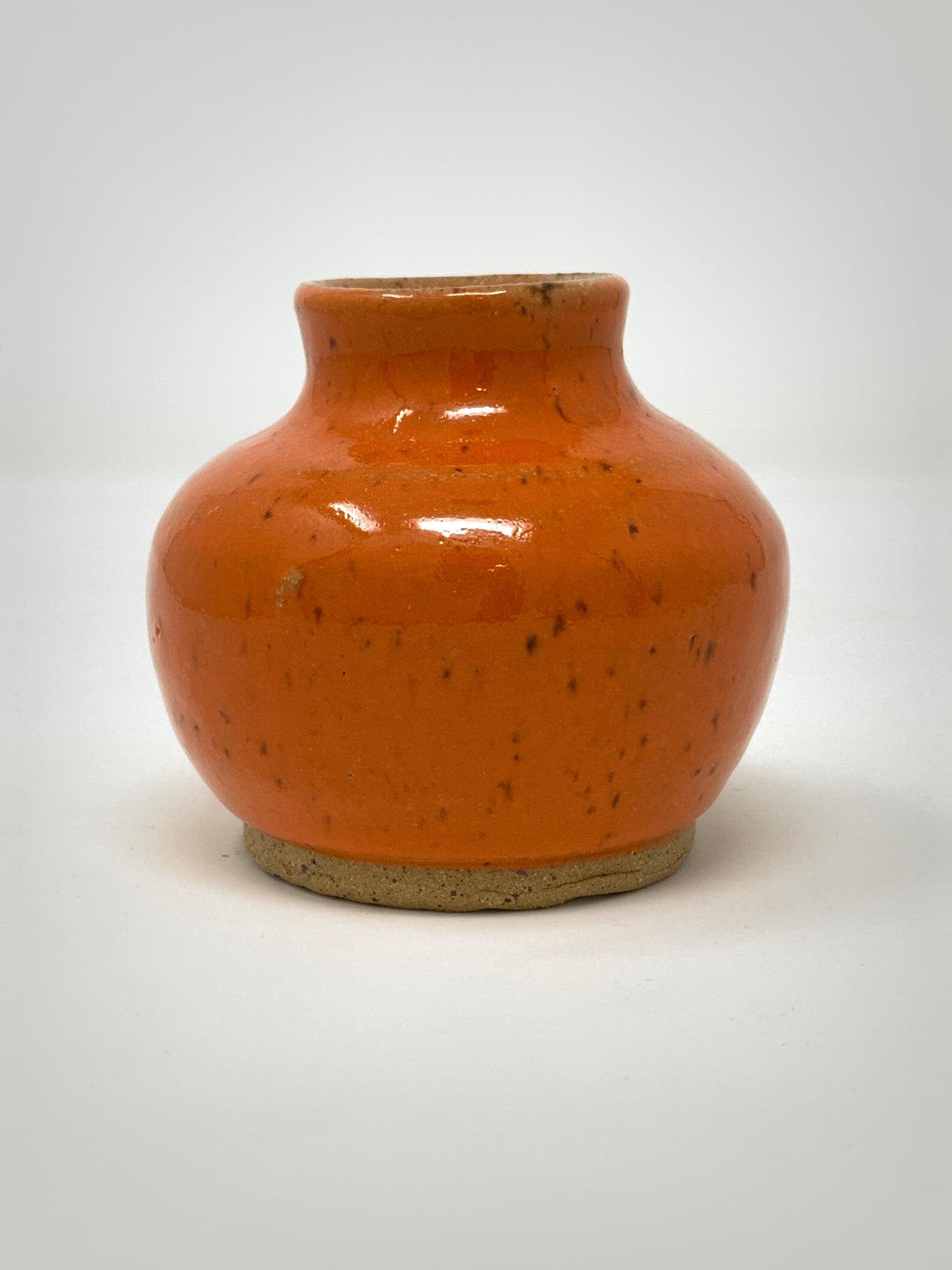 Bud Vase - dark orange gloss