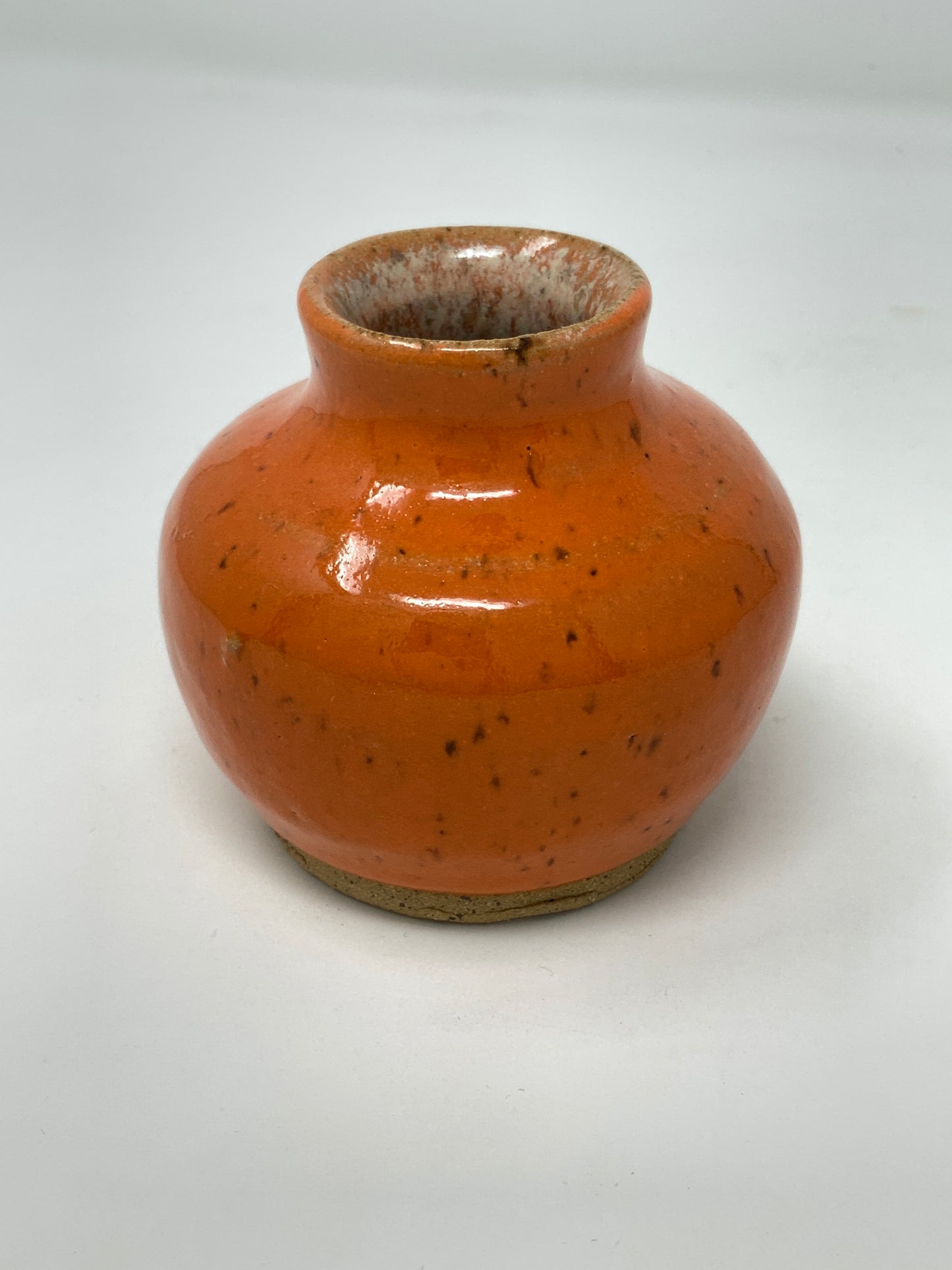 Bud Vase - dark orange gloss