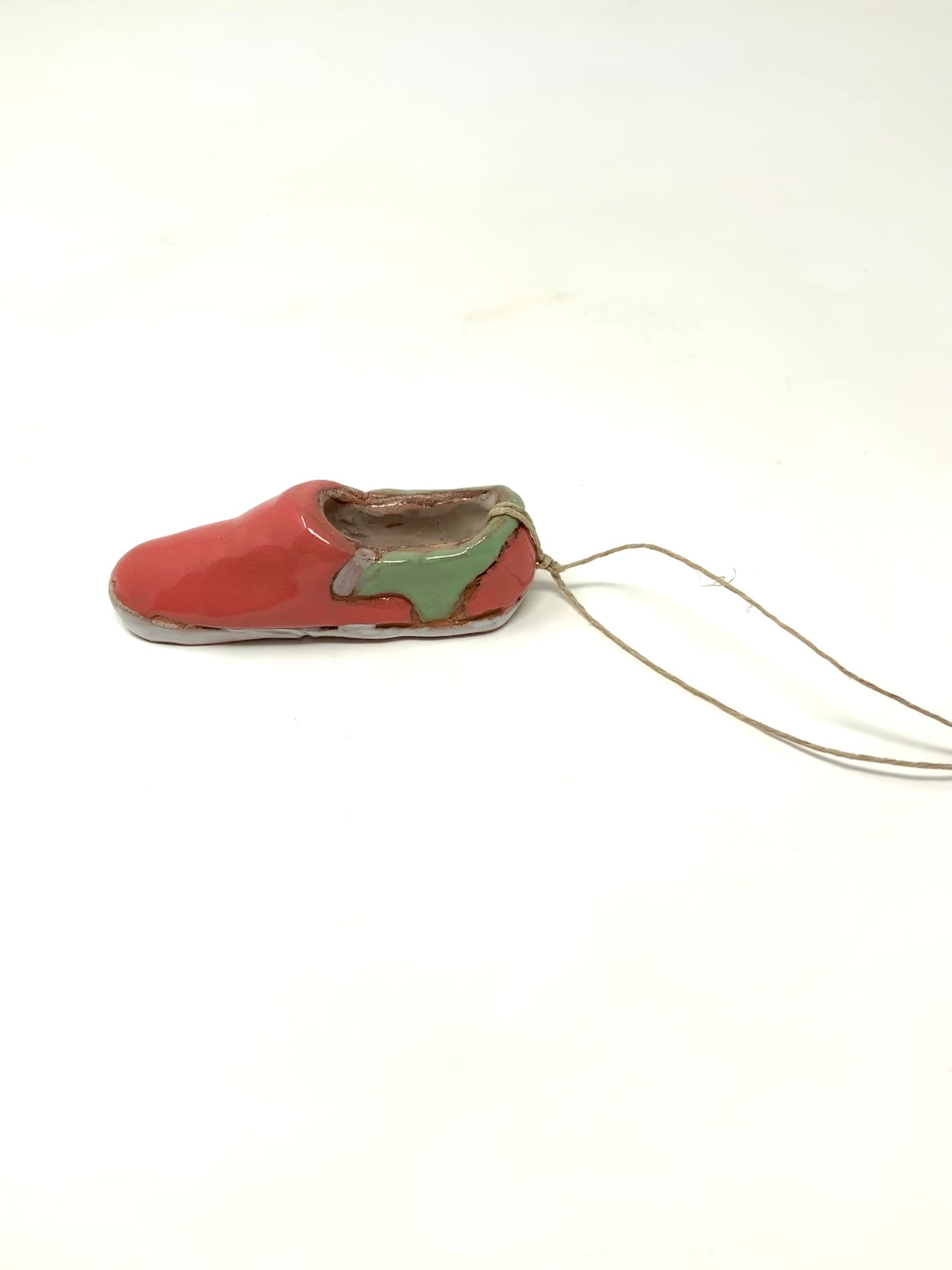 Slip-on Charm -- pink/green