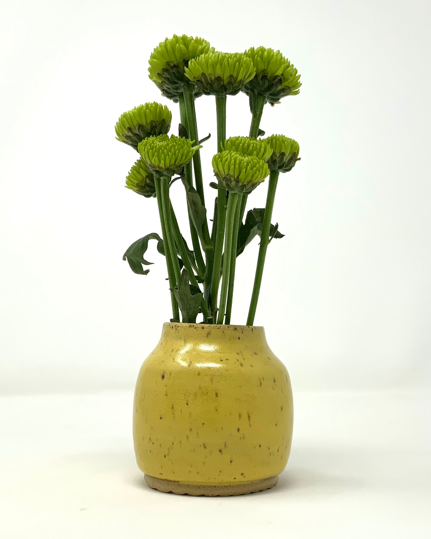 Bud Vase - yellow satin