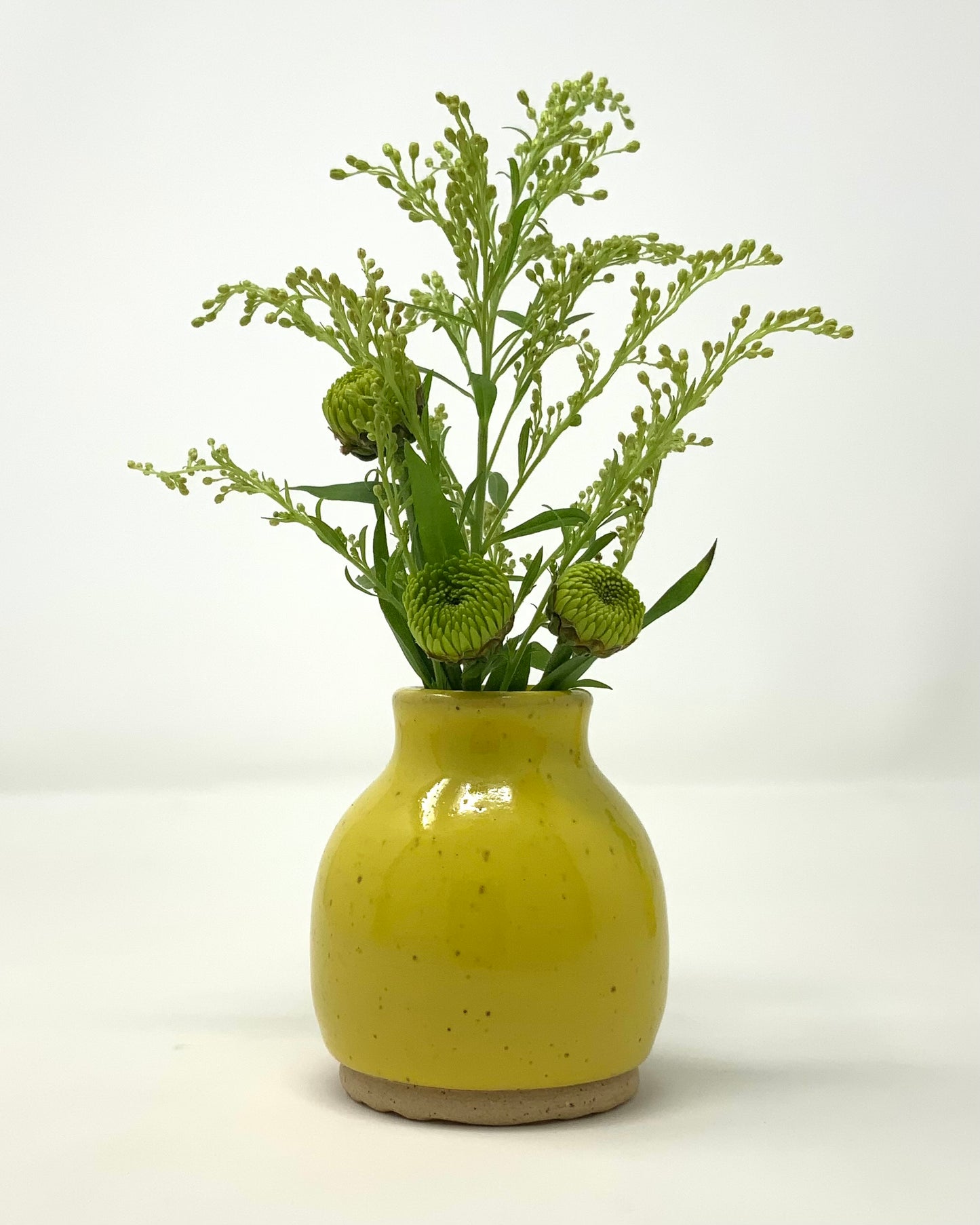 Bud Vase - yellow gloss