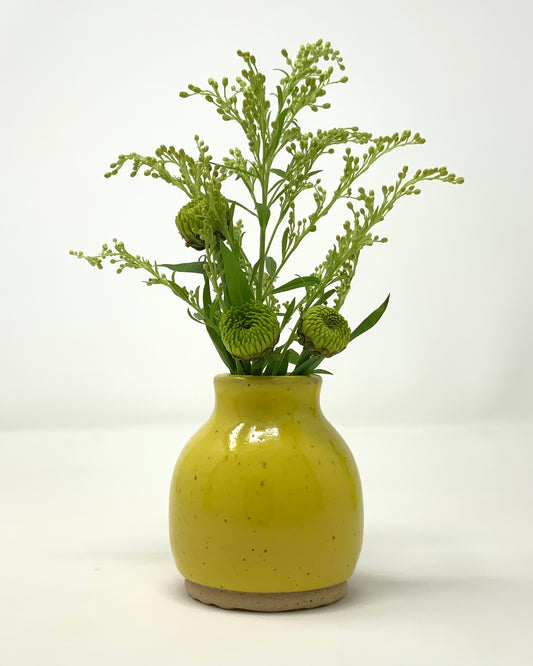 Bud Vase - yellow gloss