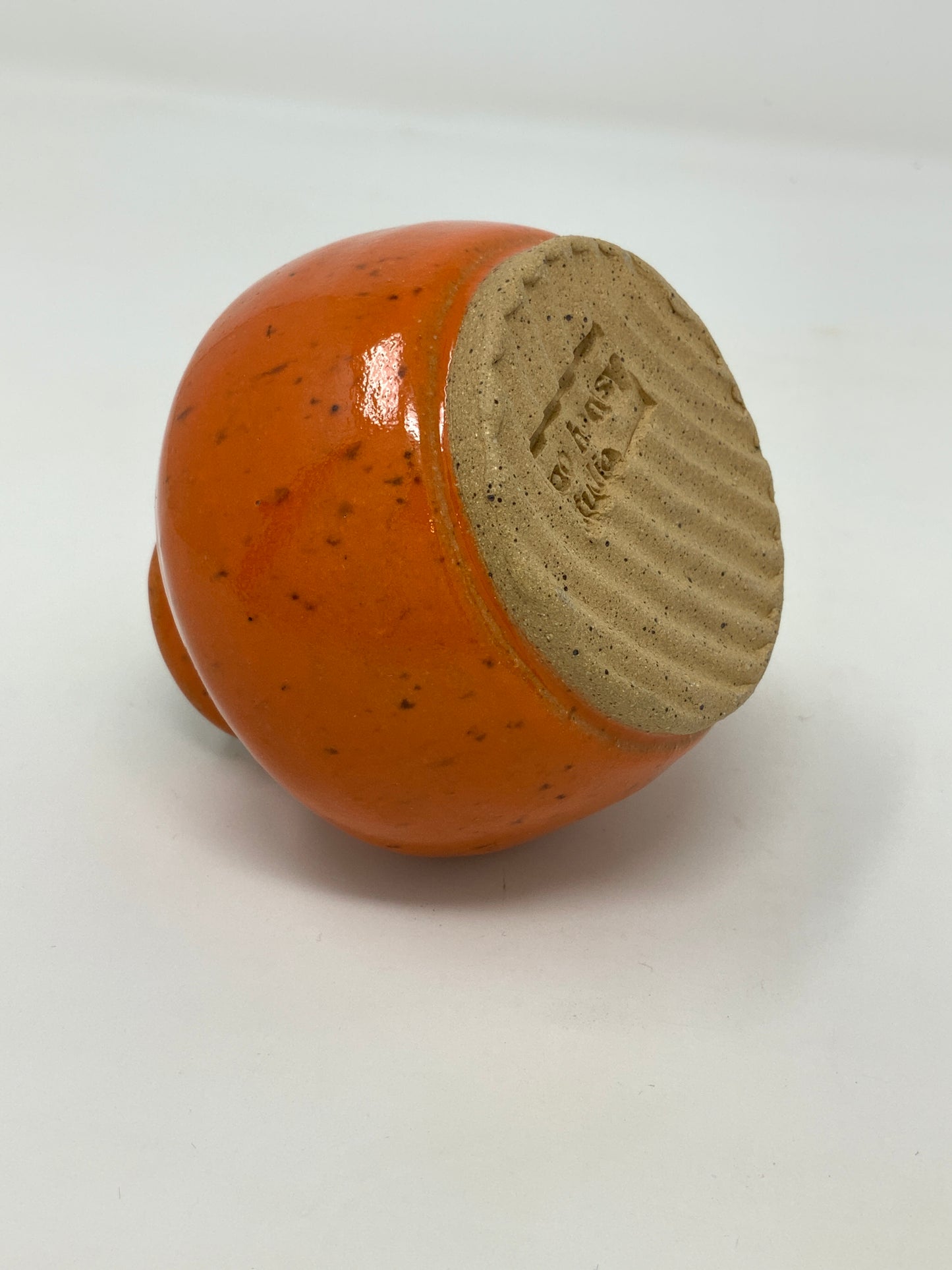 Bud Vase - dark orange gloss