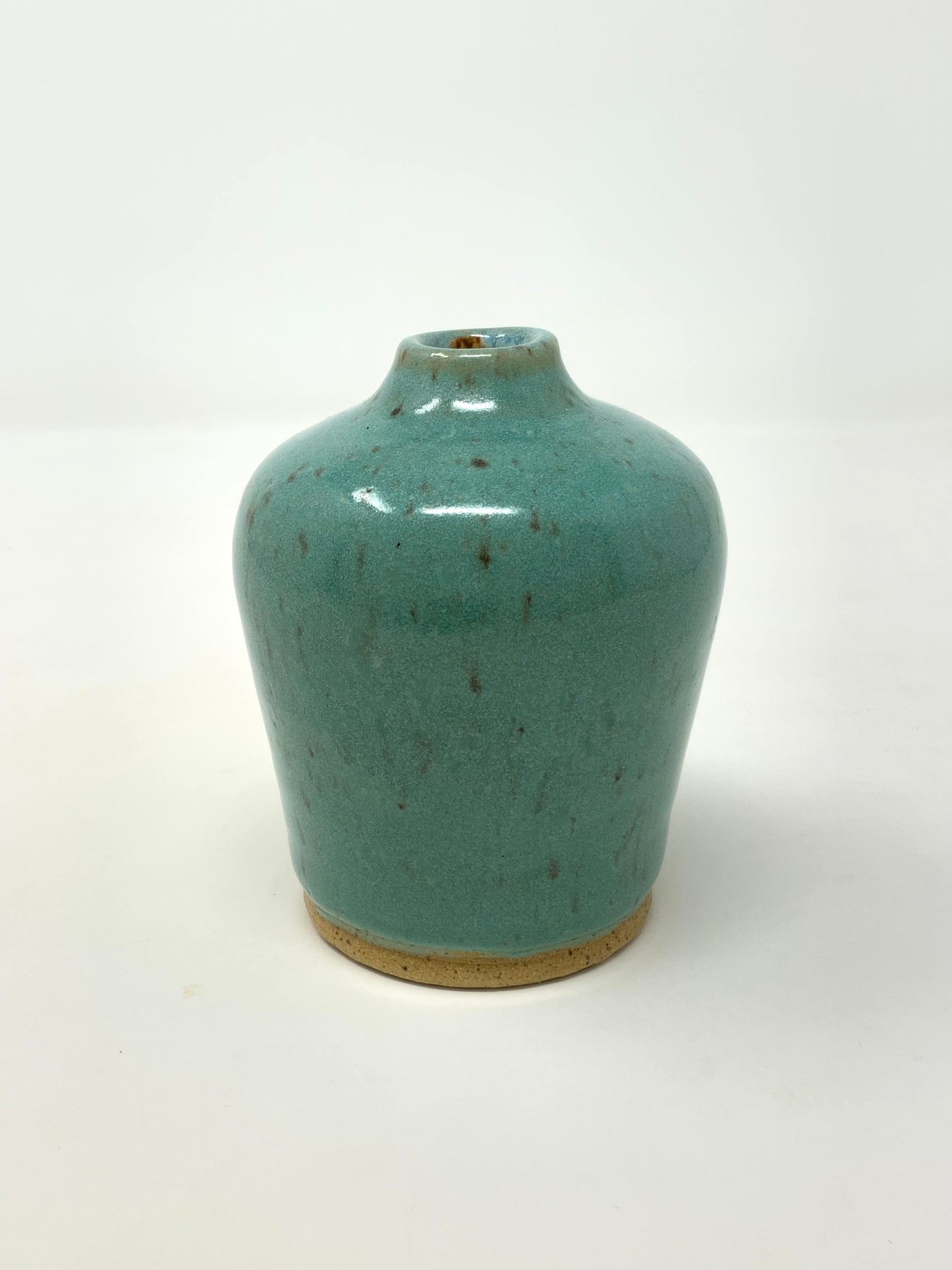 Bud Vase - turquoise gloss