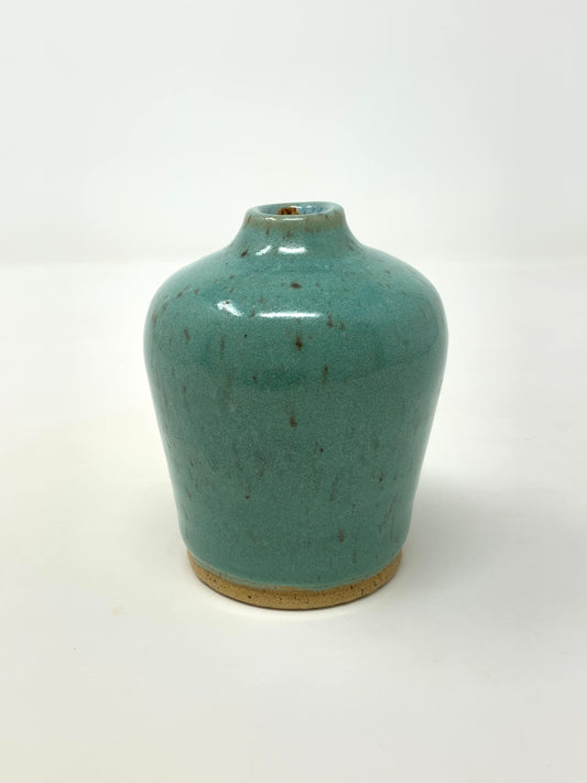 Bud Vase - turquoise gloss