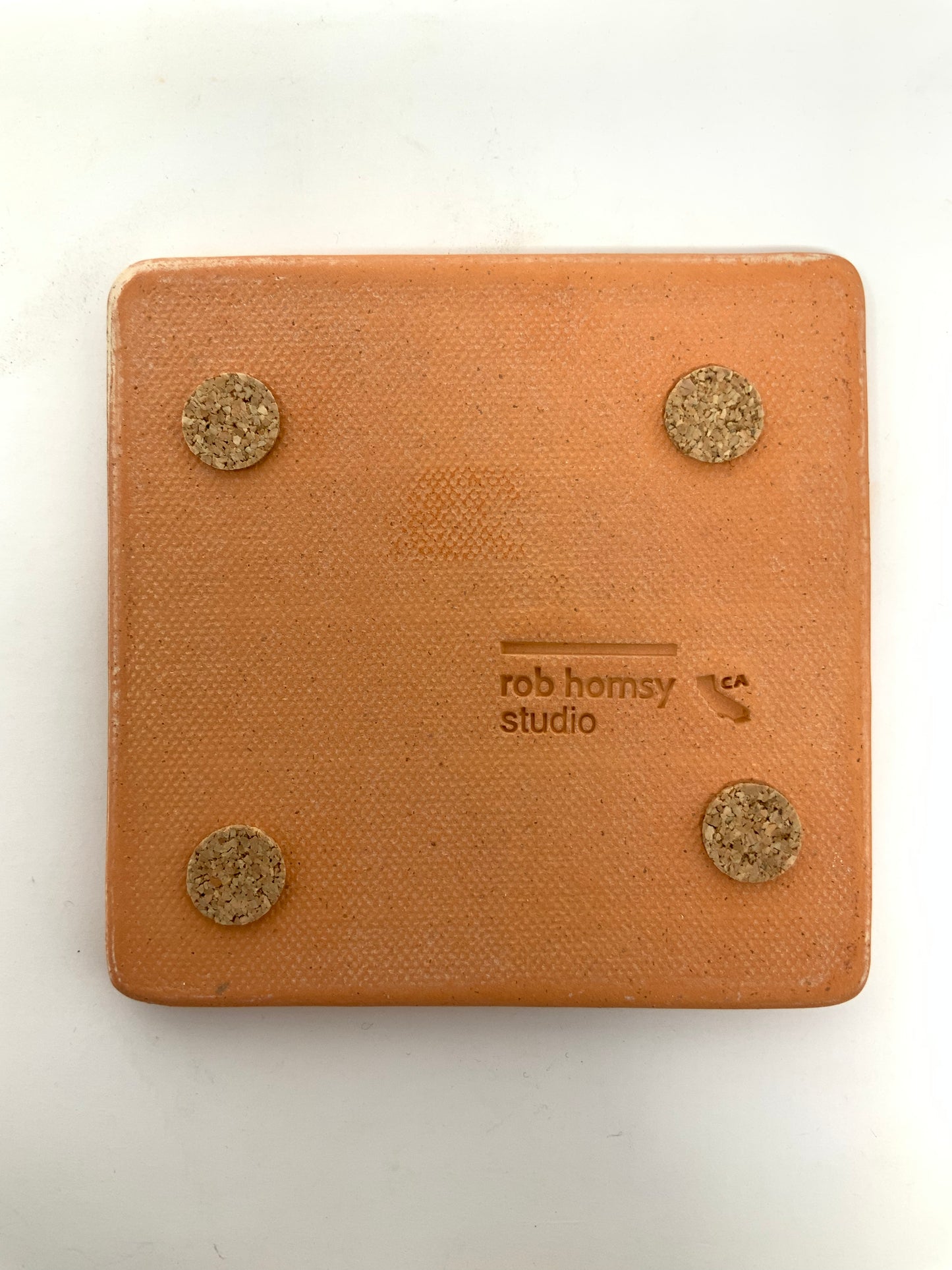 Surfer Dude Coaster -- orange, yellow, red