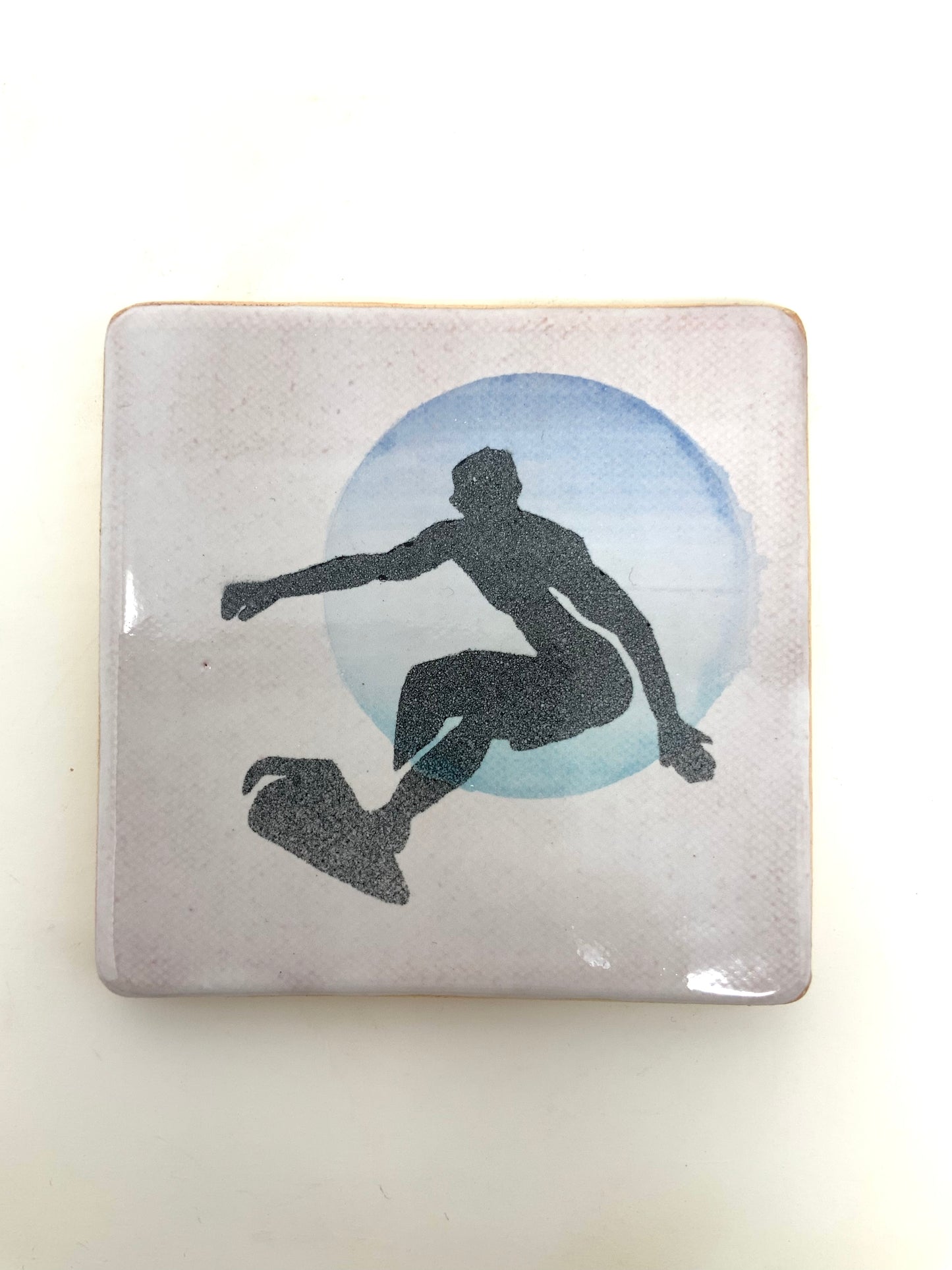 Surfer Dude Coaster -- blue