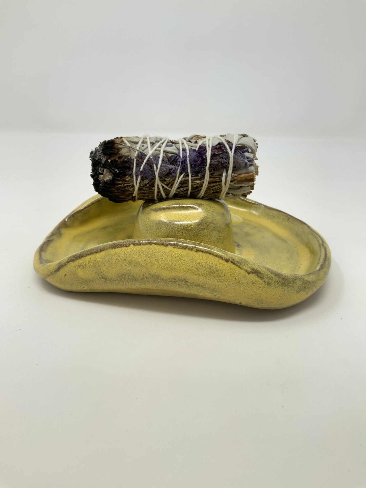 Western Hat Ashtray—yellow