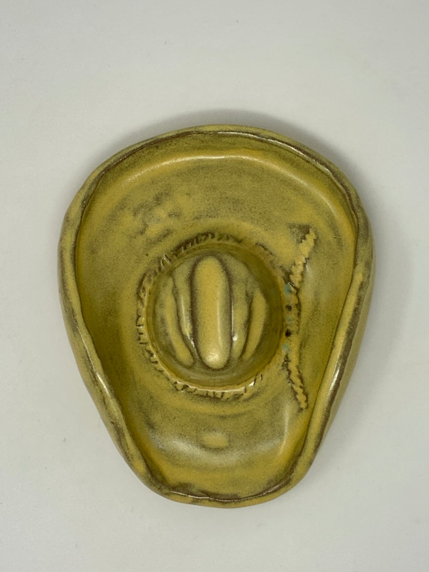 Western Hat Ashtray—yellow
