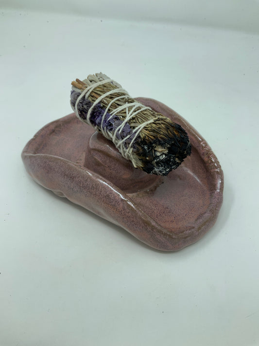 Western Hat Ashtray—pink