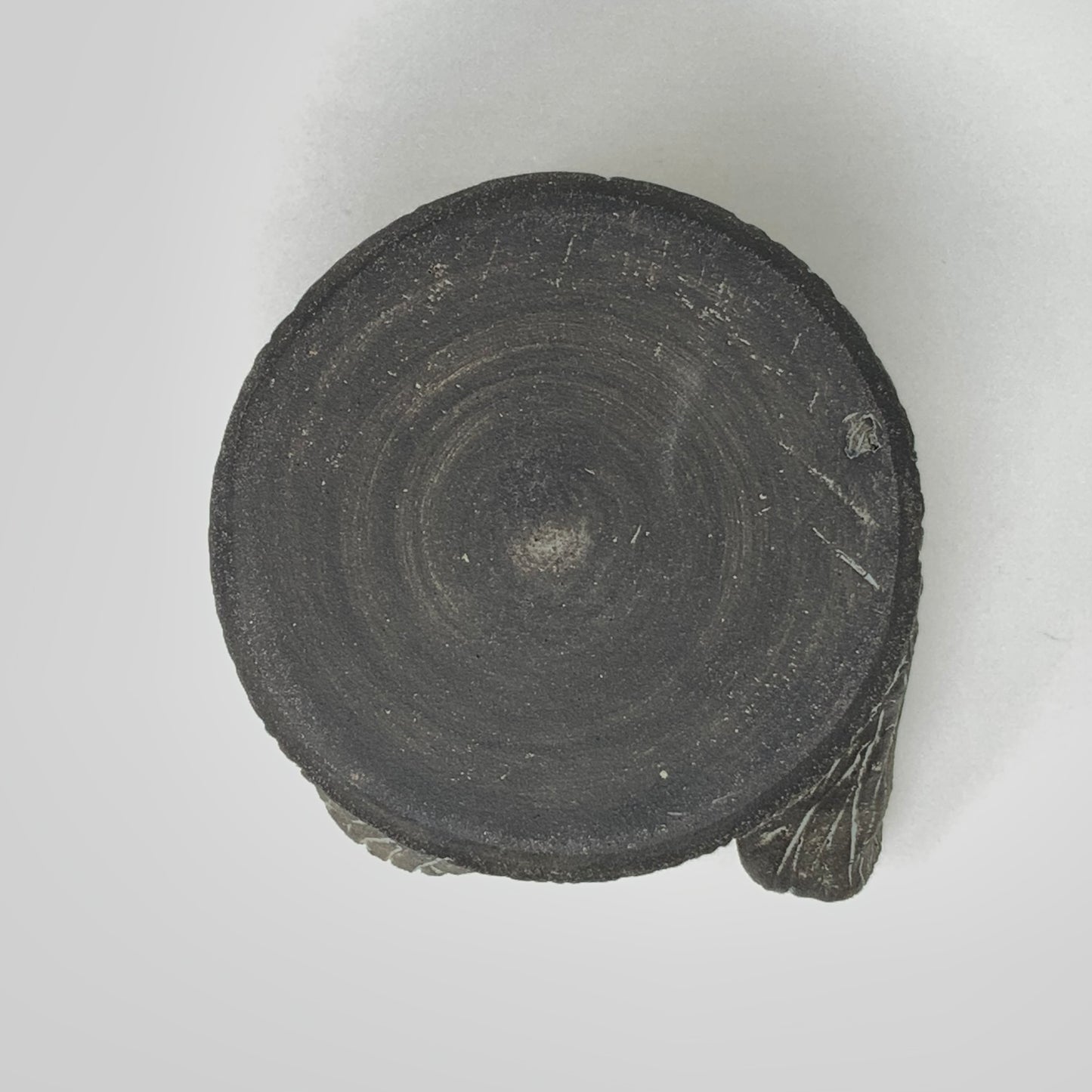 Faux Bois cachepot — espresso w/ gray, medium